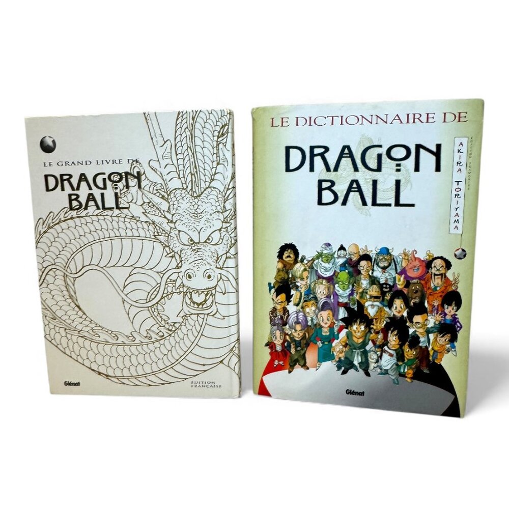 2 FRENCH Big Dragon Ball Books Vintage Collectible Animé Hardcover